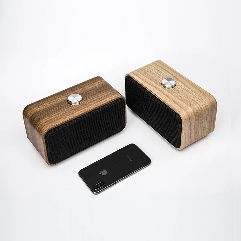 Ralyin Bluetooth колонки с супер басами и сабвуфером динамик деревянный портативный 3D