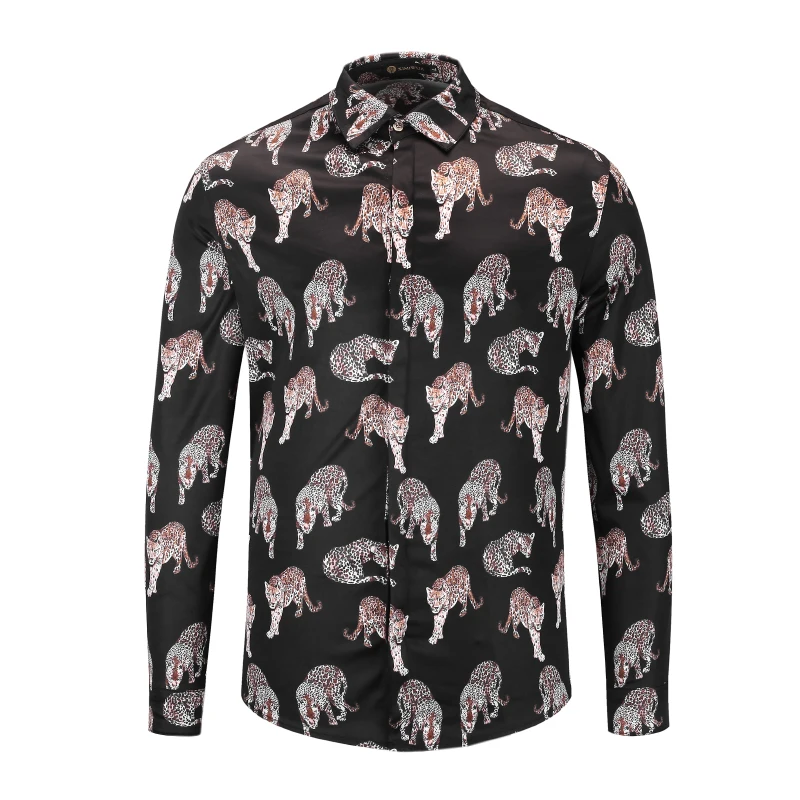 

New Arrival Mens Shirts Animal 3d Print Camisas Para Hombre Hawaiian Shirt Casual Slim Fit Christmas Men Luxury Shirts