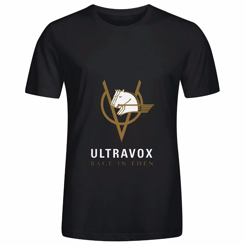 Компания футболки с О-образным вырезом с коротким рукавом мужские Ultravox ярость в Eden рок мужские с круглым вырезом хлопковая Футболка
