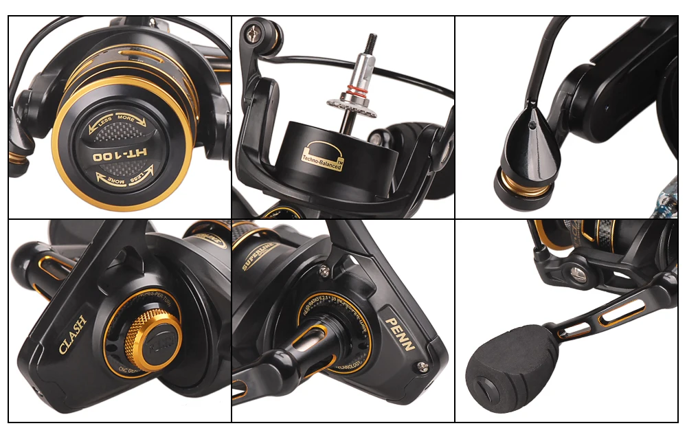 8 + 1bb Mão de Água Penn Clash 5. 6:1 4.7: Molinete l r Salgada Metal Durável Isca Acessórios Pesca Carretéis 6.2: 1 - 4 Cheap Carretilhas de pesca