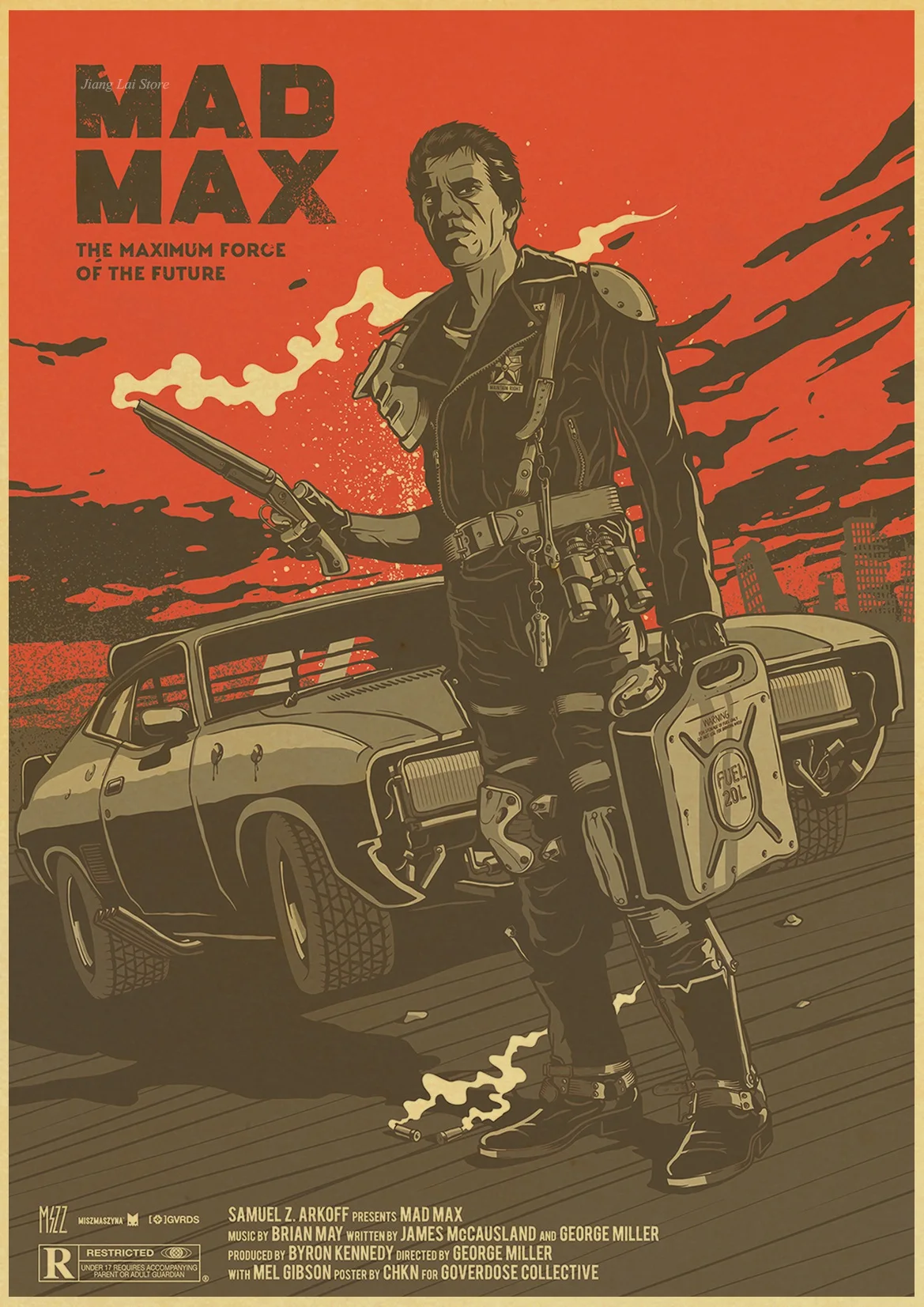 Фильм триллер Mad Max 4 винтажный бумажный плакат настенная живопись украшение дома 42X30 см 30X21 см