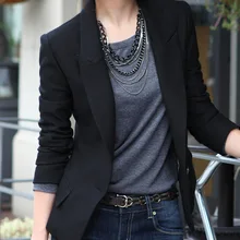 Стиль, женский, на одной пуговице, формальный, на одной пуговице, тонкий, Повседневный, деловой костюм, куртка, пальто, верхняя одежда