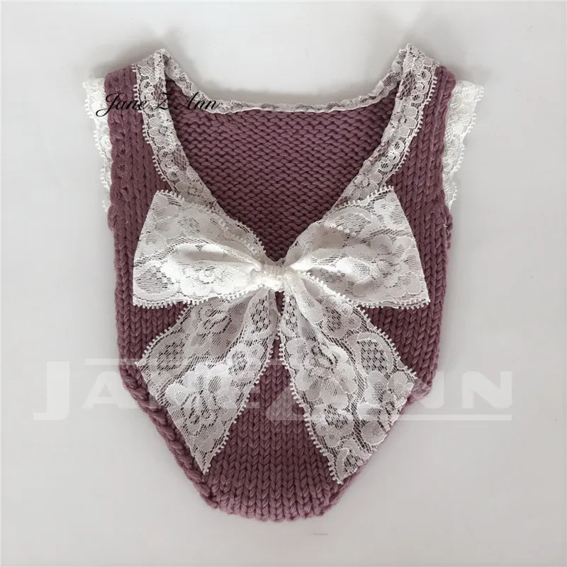 Jane Z Ann/Кружевное боди для маленьких девочек 0-1 мес., реквизит для фотосъемки новорожденных, детские костюмы с кружевным бантом, Одежда для младенцев