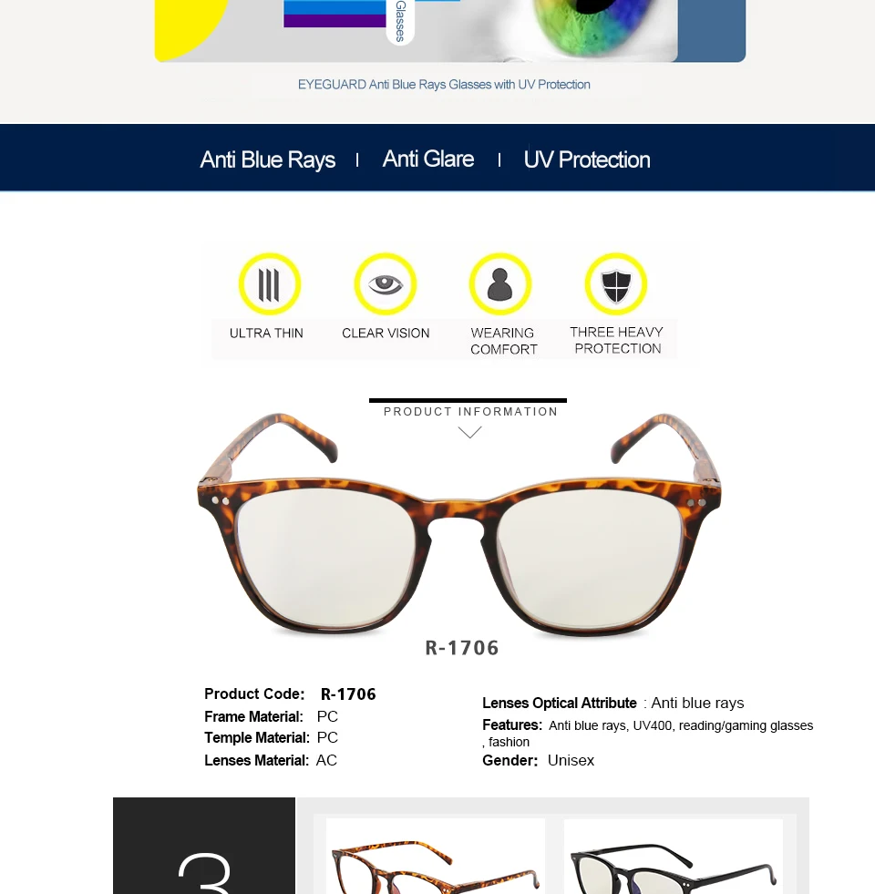 EYEGUARD анти-уменьшающий светильник с синими лучами, унисекс, пружинные петли, компьютерные очки для чтения, защита от УФ-лучей, антибликовые очки