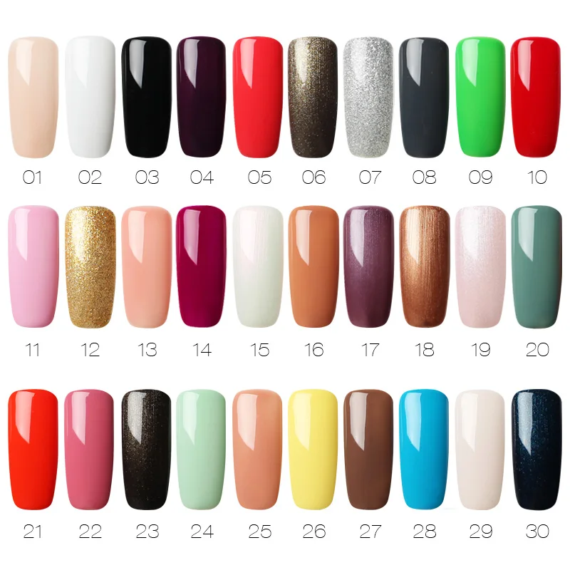 Розалинд лак для ногтей 15 мл гель для ногтей 01-30 Nail Art Набор для маникюра полу постоянный Soak Off Top белый грунт гель лак