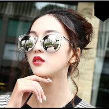 2017 transparent fashion women’s sunglasses women vintage woman sun glasses oculos de sol feminino brand mirror Uv400