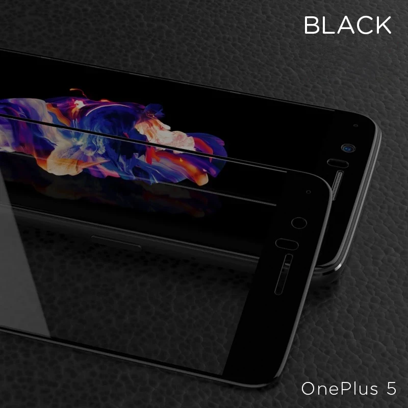 Закаленное стекло для oneplus 5 oneplus 3/3t, Защитное стекло для экрана oneplus 5 5 t oneplus 3/3t, защитное стекло - Цвет: Oneplus 5  Black
