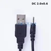USB To 2.0 mm/0.6 mm DC Barrel Jack 5 Volt 2A Power Cable Adapter Wire Connector 2.0 x 0.6mm small pin 1m 3 feet ► Photo 3/5