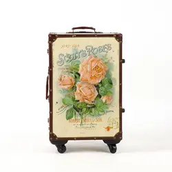 20 22 24 "inch прекрасные розы ретро Сумки на колёсиках Spinner ствол посадочный trolly Чемодан