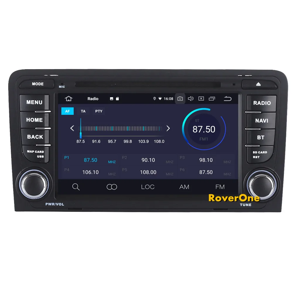 Discount RoverOne For Audi A3 S3 RS3 2003 -2013 Android 9.0 Autoradio Car Multimedia Player Radio Stereo GPS Navigation Head Unit DVD 7