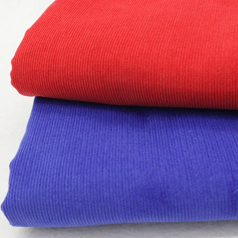 Red Blue Corduroy Fabric Home Cotton Cloth sewing tilda fabrics patchwork cotton tissue home
