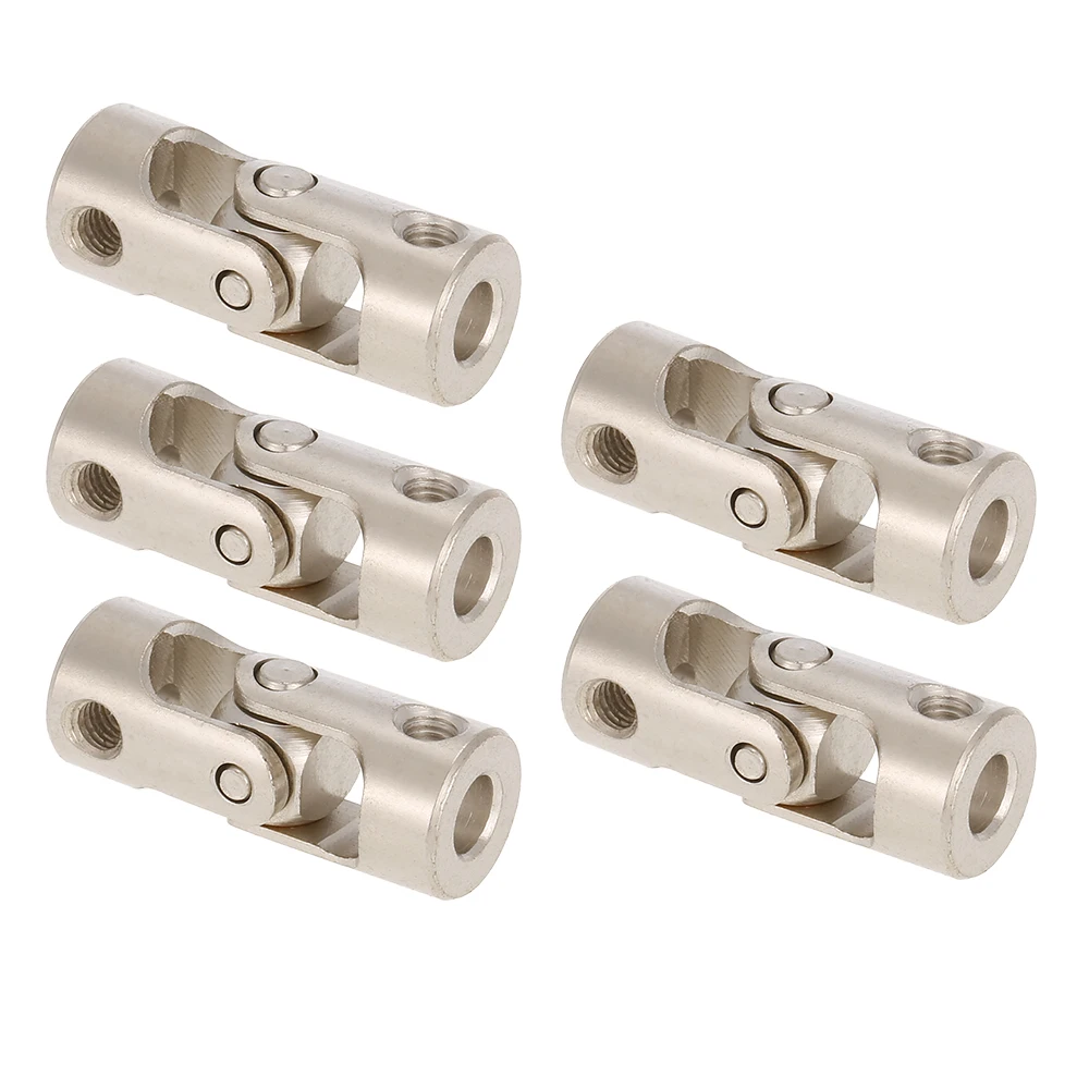 5pcs 4 to 2.3mm 5 to 5mm 4 to 3.17mm Stainless Steel Metal Universal Joint Cardan Couplings for RC Car Boat D90 SCX10 RC4WD (3)