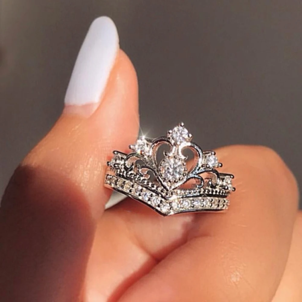 

Zircon Crown Ring, this order is for Drop shipping! R402