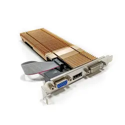 Новый оригинальный ASL GT710 нож видеокарта SSLP 1G GDDR3 64bit видеокарты для nVIDIA VGA карты Geforce GT 710 Hdmi Dvi игра