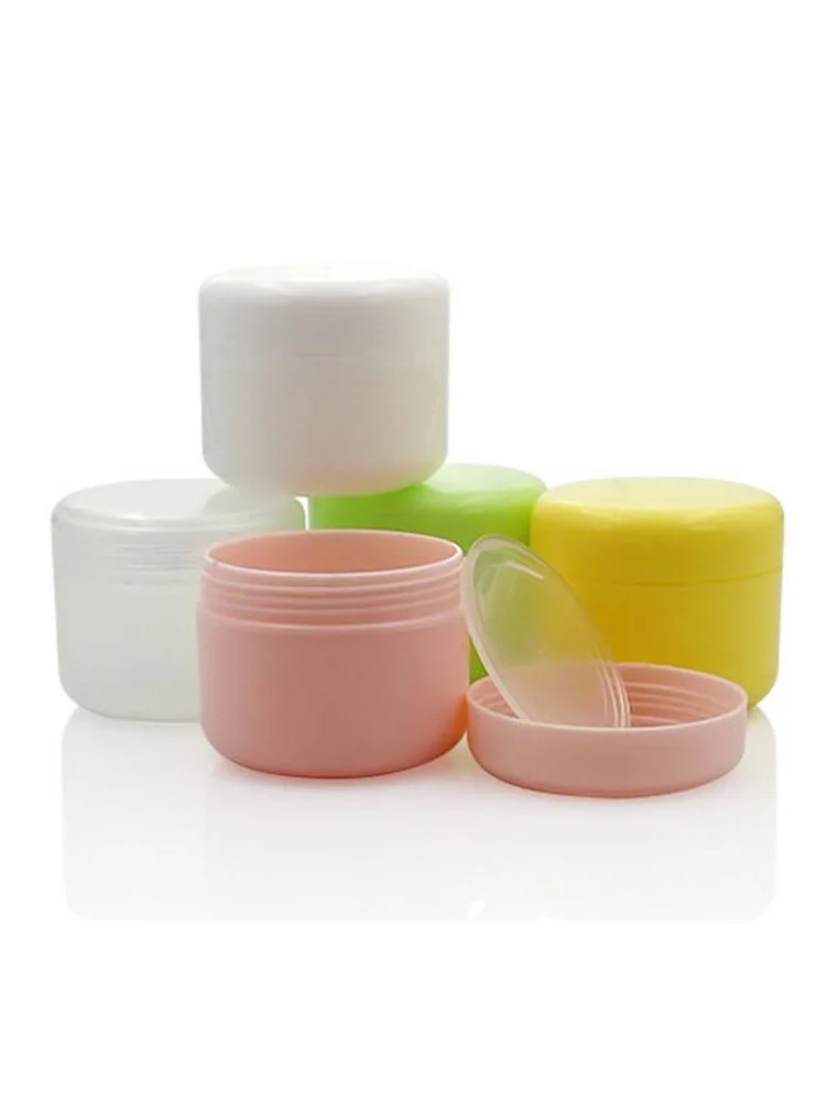 

60PCS/LOT-50G PP Empty Plastic Cosmetic Jar With Screw Cap,Sample Makeup Jar Sub-bottling,Mask Container
