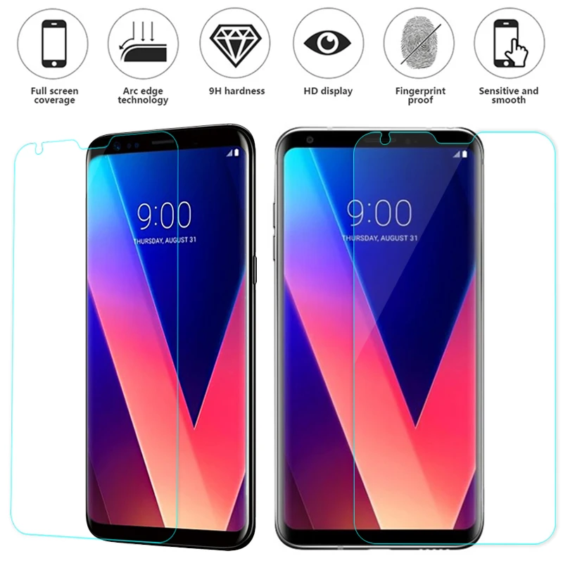 Baixin закаленное стекло для LG V30 ультра тонкий 2.5D 9H защита экрана против
