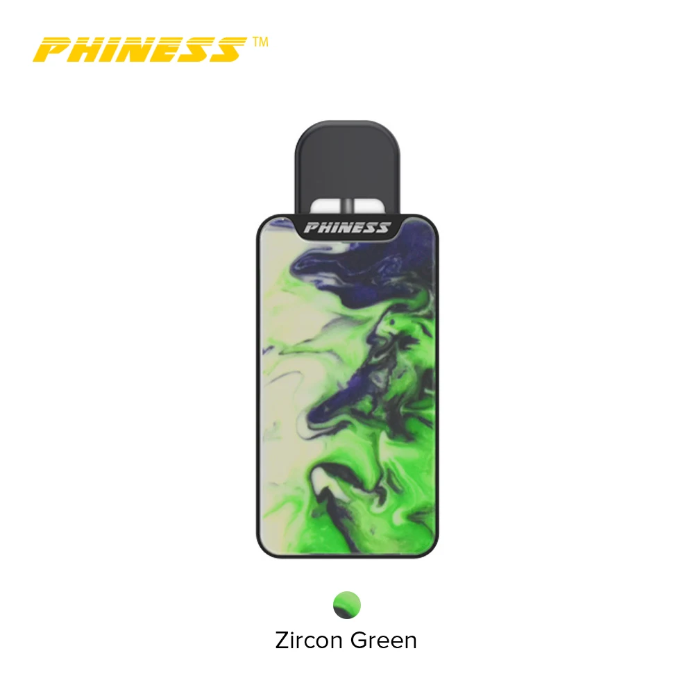 Zircon Green Комплект Phiness Vega с аккумулятором емкостью 250 мА · ч, мод, электронная сигарета, 1 мл, картридж Pod VS Voopoo Drag Nano - Цвет: Zircon Green