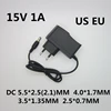 Best quality AC/DC Adapter DC 15V 0.5A 1A 2A 3A AC 100-240V Converter Adapter 15 V Volt 1000MA Charger Power Supply EU US Plug ► Photo 2/4