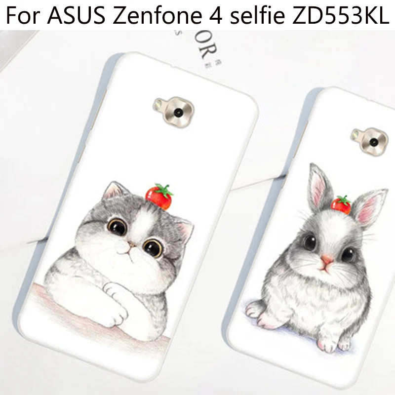 2 шт. для ASUS Zenfone 4 selfie, чехол с мультяшным рисунком, мягкие чехлы для ASUS Zenfone 4, чехол для селфи, оболочка для ASUS Zenfone ZD553KL, кожа