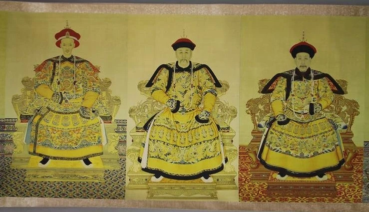 12 император старый свиток картина огромный 800*100 см имитация украшение из шелка собранные старинные классические китайские рисовые бумаги