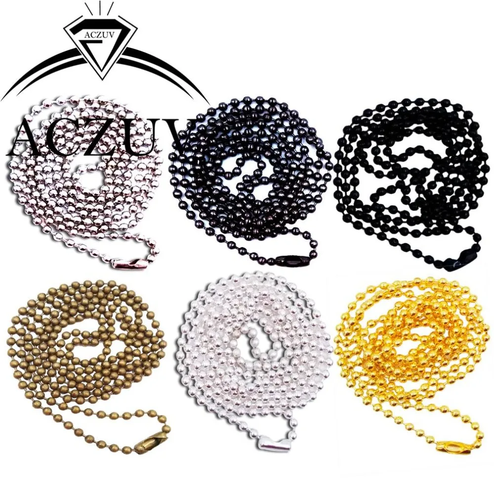100PCS Silver/Black/Gunmetal/Rhodium/Gold/Bronze Optional Metal 2.4mm