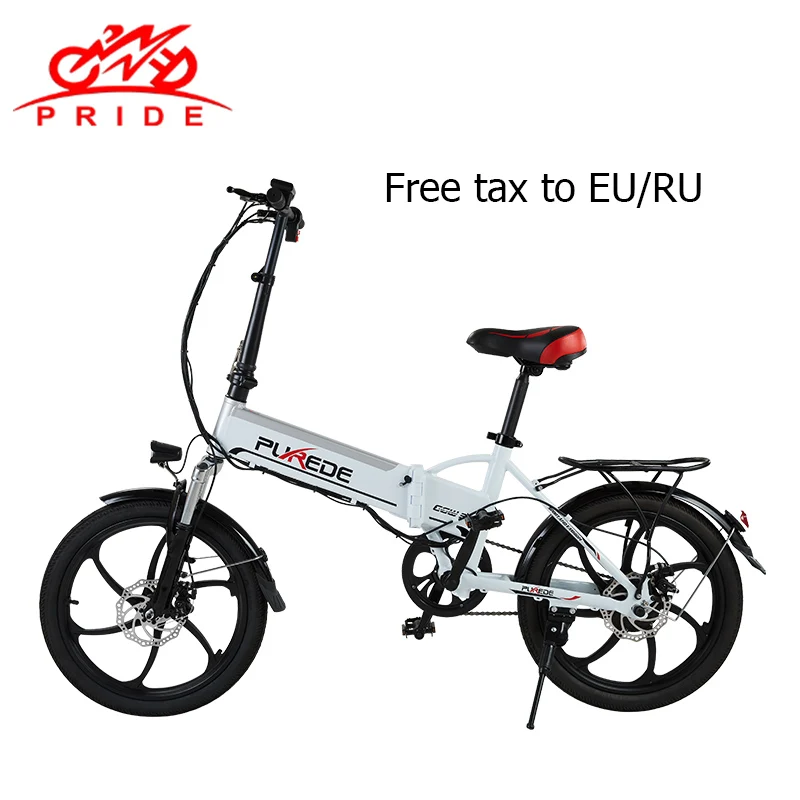 Top Electric bike 20inch Aluminum Folding bike 48V12A Lithium Battery electric Bicycle 350W Powerful Mountain bike Snow/city e bike 2