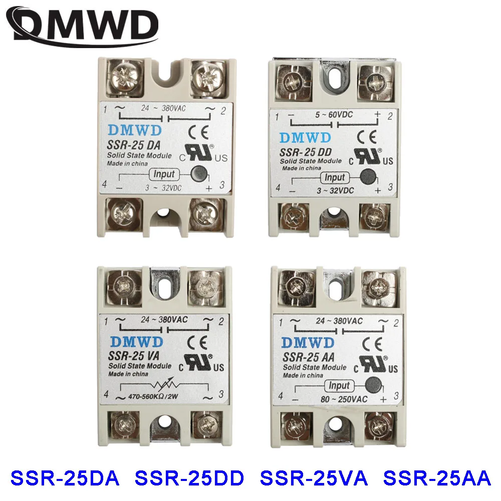 Твердотельный релейный модуль 25A VA DA промышленный твердотельный AA SSR DD 25 25VA 25DD