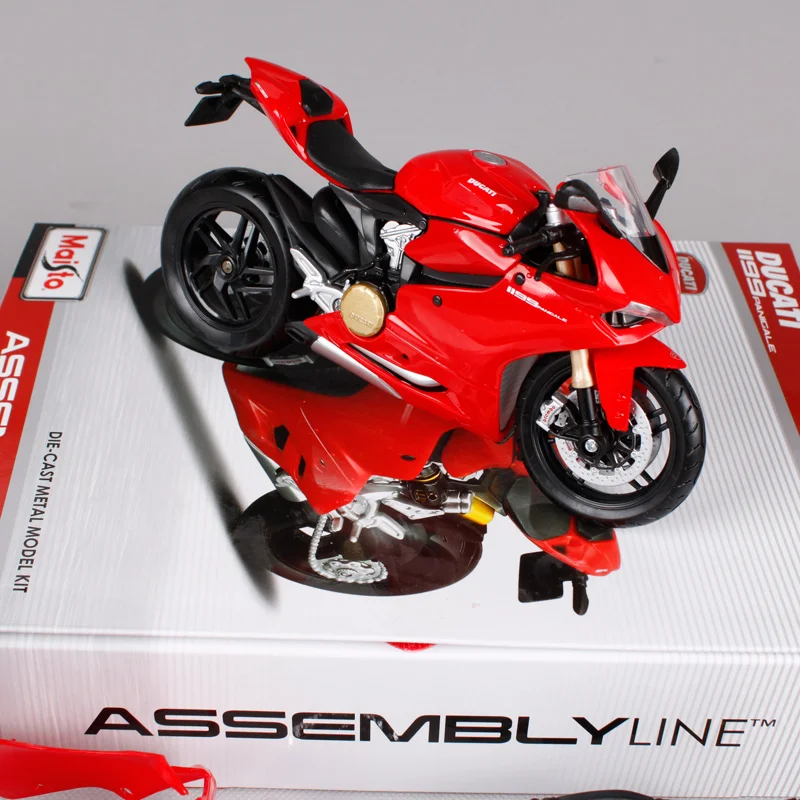 Maisto 1:12 Ducati 1199 PANIGALE Assemble DIY Motorcycle Bike Model New In Box 