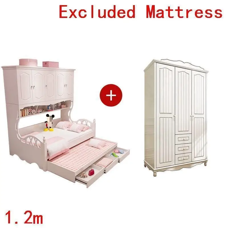 Version W Кровать бизнес Tidur Tingkat для детей ясельного возраста Muebles De Dormitorio Спальня горит Enfant Кама Infantil деревянные детские ребенок мебель кровать - Цвет: Version W