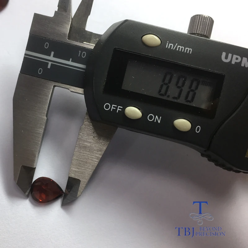 Tbj , Natural red Mozambique loose gemstone pear 7*9 mm 3.75ct two piece one set for silver gemstone jewelry usd22.99/set .