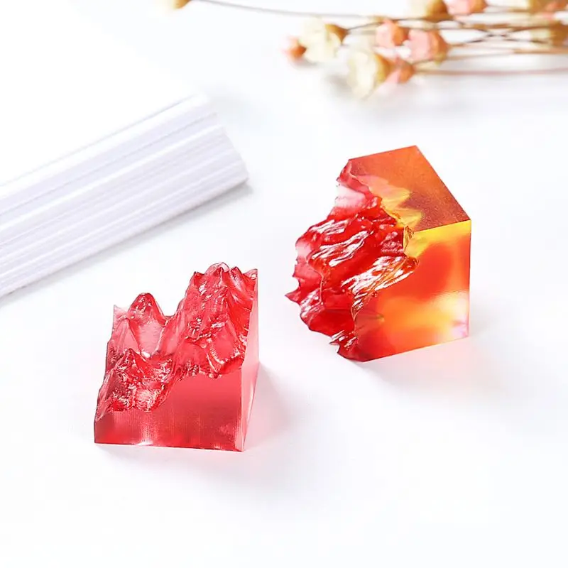 

Double-side Snow Mountain Mold Epoxy Resin Silicone Mold Micro Landscape Craft