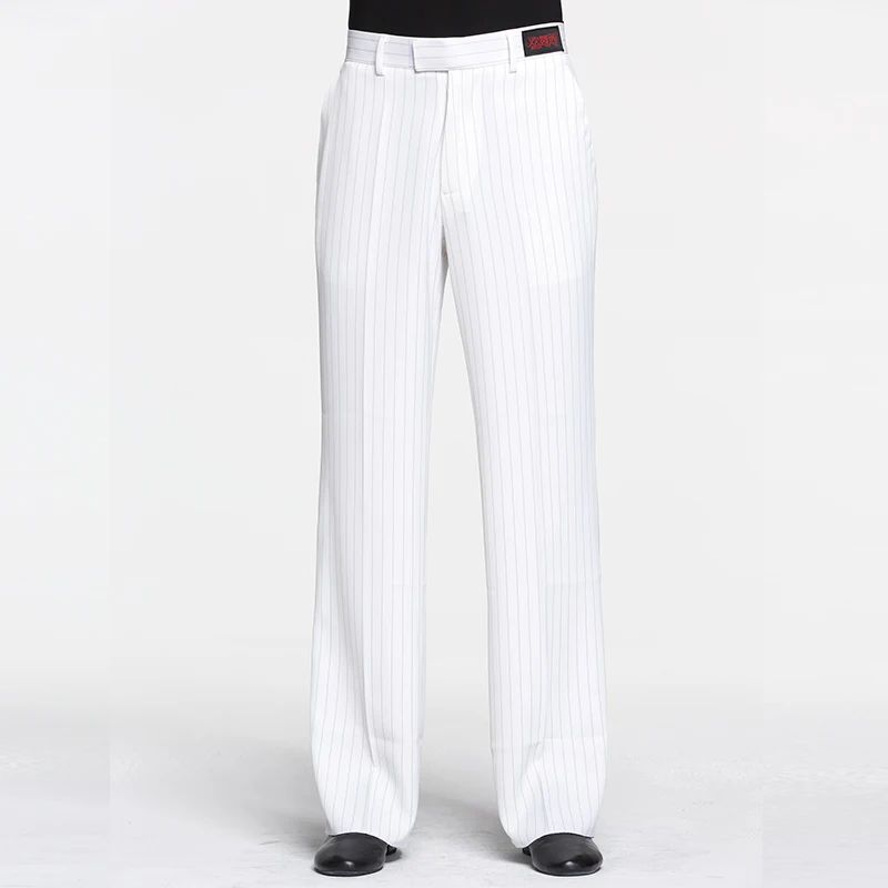 2019 Latin Dance Pants Men Stripe Trousers Rumba Samba Salsa