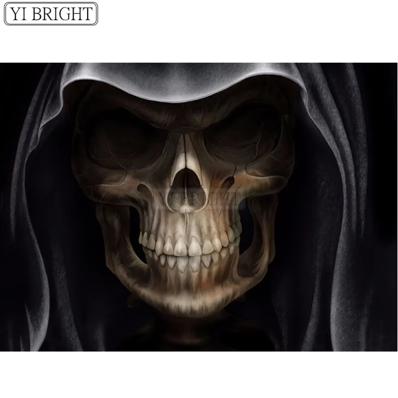 

Diamond Painting Cross Stitch King Kong Puzzle Diy Diamond Mosaic Kits Diamond Embroidery Skull Heads Pictures LK1