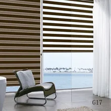 Индивидуальный заказ размер элегантность отвесная занавеска двойной слой рулон Зебра жалюзи оконные занавески s для гостиной 6 цветов