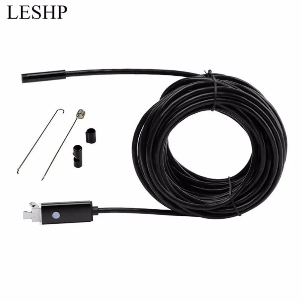 

newLESHP 10M 7mm 6 LED Android Endoscope USB Waterproof Borescope Inspection Camera