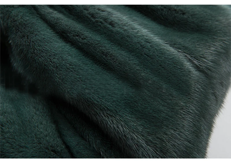 LVCHI зима 2019 импорт из Америки Корона Бархат норки Мех животных пальто для будущих мам Женские повседневные длинный рукав тонкий лоскутное
