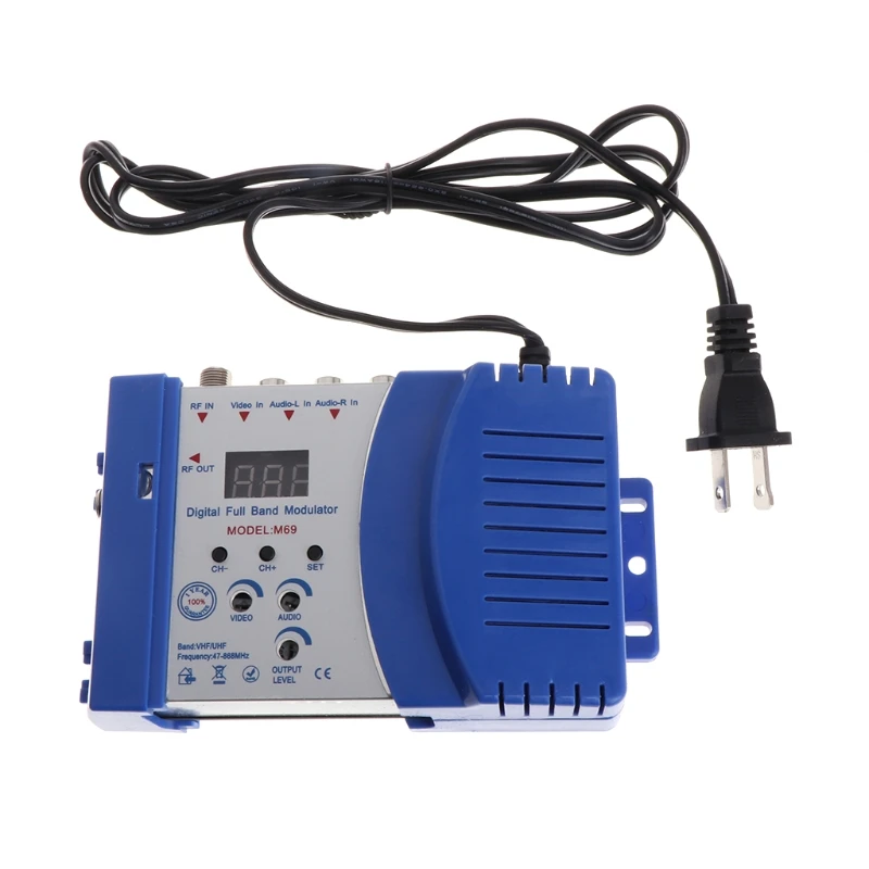 Авто РЧ модулятор Аудио Видео ТВ конвертер RHF UHF Усилитель сигнала США/ЕС вилка