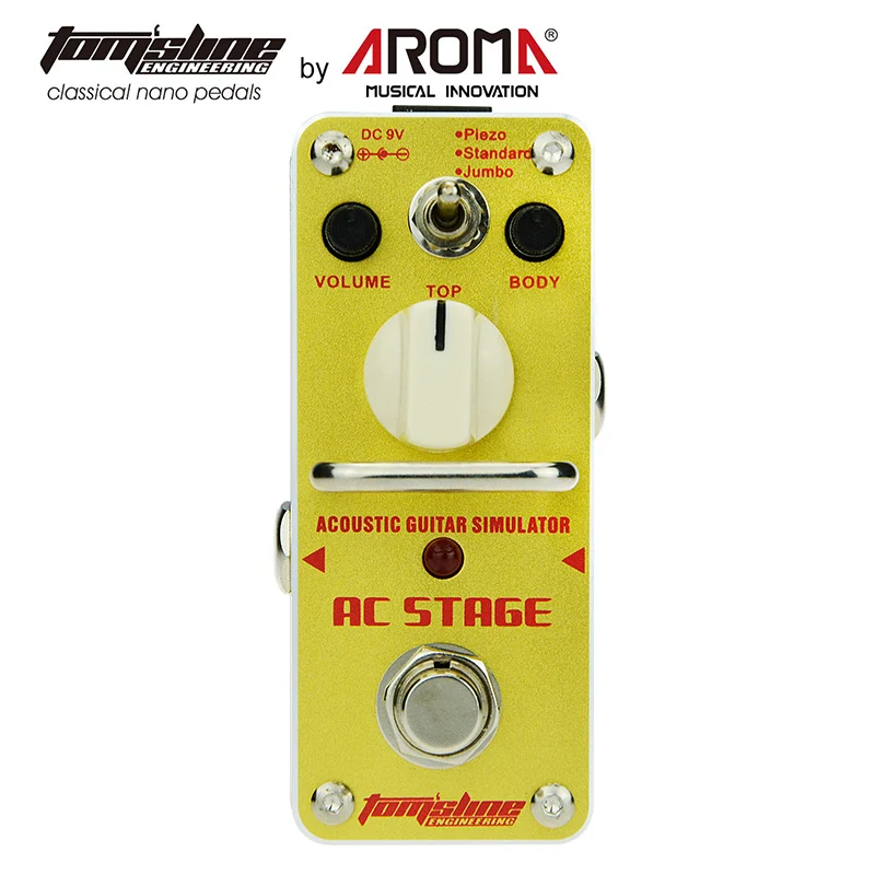 

Aroma AAS-3 Acoustic Guitar Effect Pedal Simulator Mini Single Electric Guitar Effect Pedal
