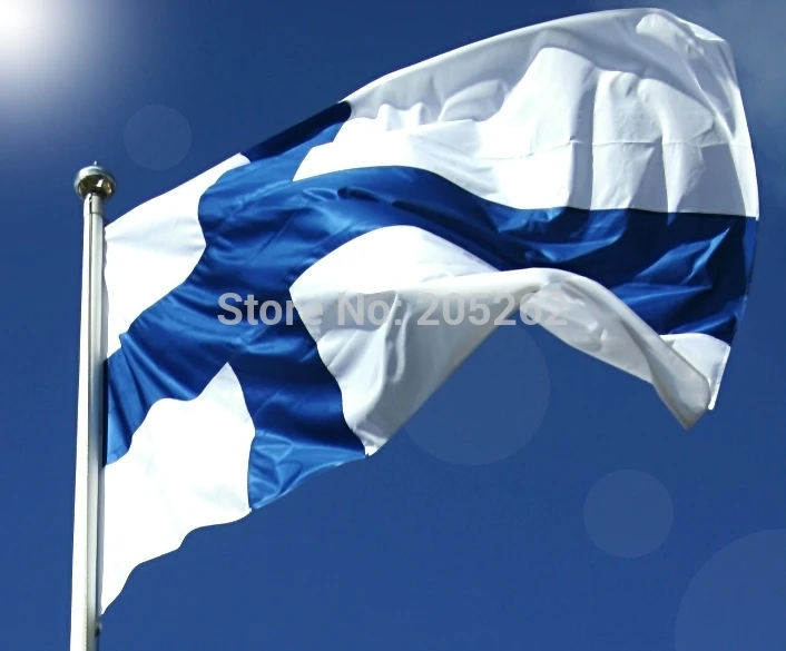 Флаг Финляндии Suomen tasavalta Republiken 3x5 футов супер полиэтиленовый баннер Suomi