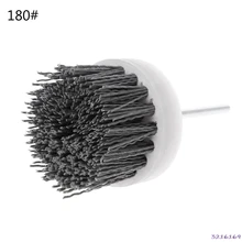 Для снятия заусенцев абразивная стальная проволока щетка для полировки нейлоновые колеса с хвостовиком 60 мм-зернистость 180