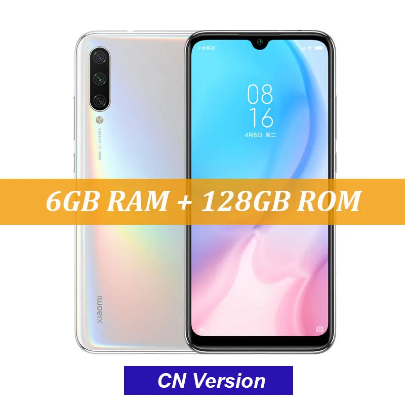 Xiaomi Mi CC9e 9 SE 6 GB ram 128 GB rom мобильный телефон Snapdragon 665 32MP фронтальная камера 48MP Тройная камера 6,08" AMOLED - Цвет: White