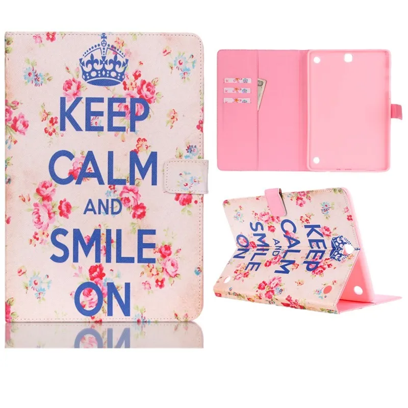 For Samsung Galaxy Tab A 9.7 T550 T555 Case PU Leather Fashion Cartoon Tower Stand Wallet Flip Cover For Galaxy Tab A 9.7 tablet (29)