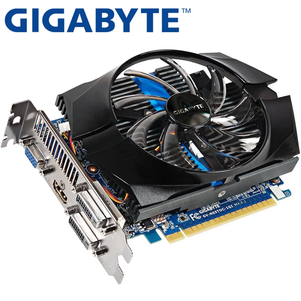 Видеокарта GIGABYTE GTX 650 Ti 1 ГБ 128 бит GDDR5 видеокарты для nVIDIA Geforce GTX650 Ti используются карты VGA прочнее, чем GTX 750