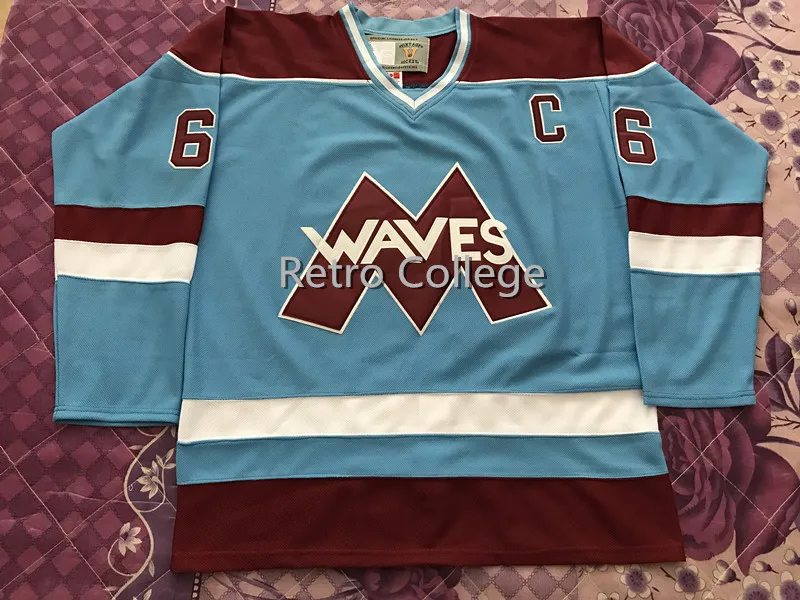 

RARE Mighty Ducks Waves Hockey Jersey Gordon Bombay Mens Hockey Jersey Embroidery Stitched any number and name Jerseys