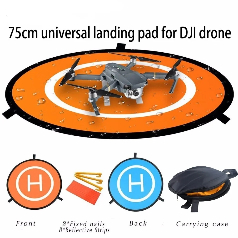 Waterproof Portable Parking Apron 75cm Fast-fold Landing Pad for DJI Phantom 3 4 Mavic Pro / Platinum / Air Drone DJI Spark