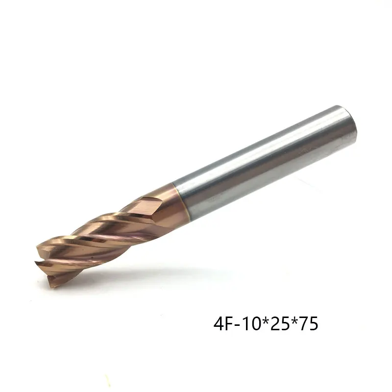 Фрезы Endmill 6 мм 8 мм 10 мм 12 мм 5 шт. HRC60 4 Флейта твердый прямой хвостовик Стандартный Длинные торец milll Резак маршрутизатор бит фрезы для чпу