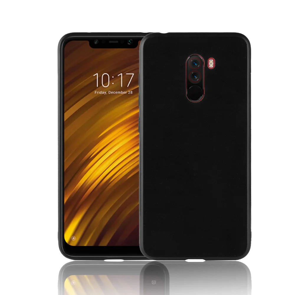Чехол для Xiaomi Pocophone F1 модная гладкая плюшевая ткань ТПУ + PC защитный чехол Poco