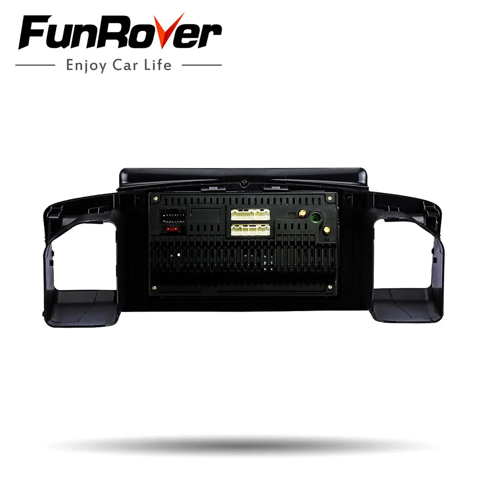 Top FUNROVER 2.5D+IPS Android 9.0 2 din car radio gps Multimedia player For TOYOTA Corolla E120 BYD dvd navigation navi stereo RDS 5