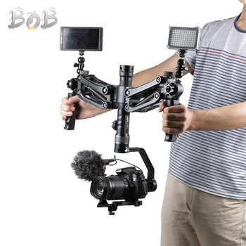 

Gimbal Dual Handle Arm w Spring Steadicam Rig Grip Stabilizer for Zhiyun Crane 2 V2 Plus Weebill Lab Feiyu AK2000S DJI RONIN SC