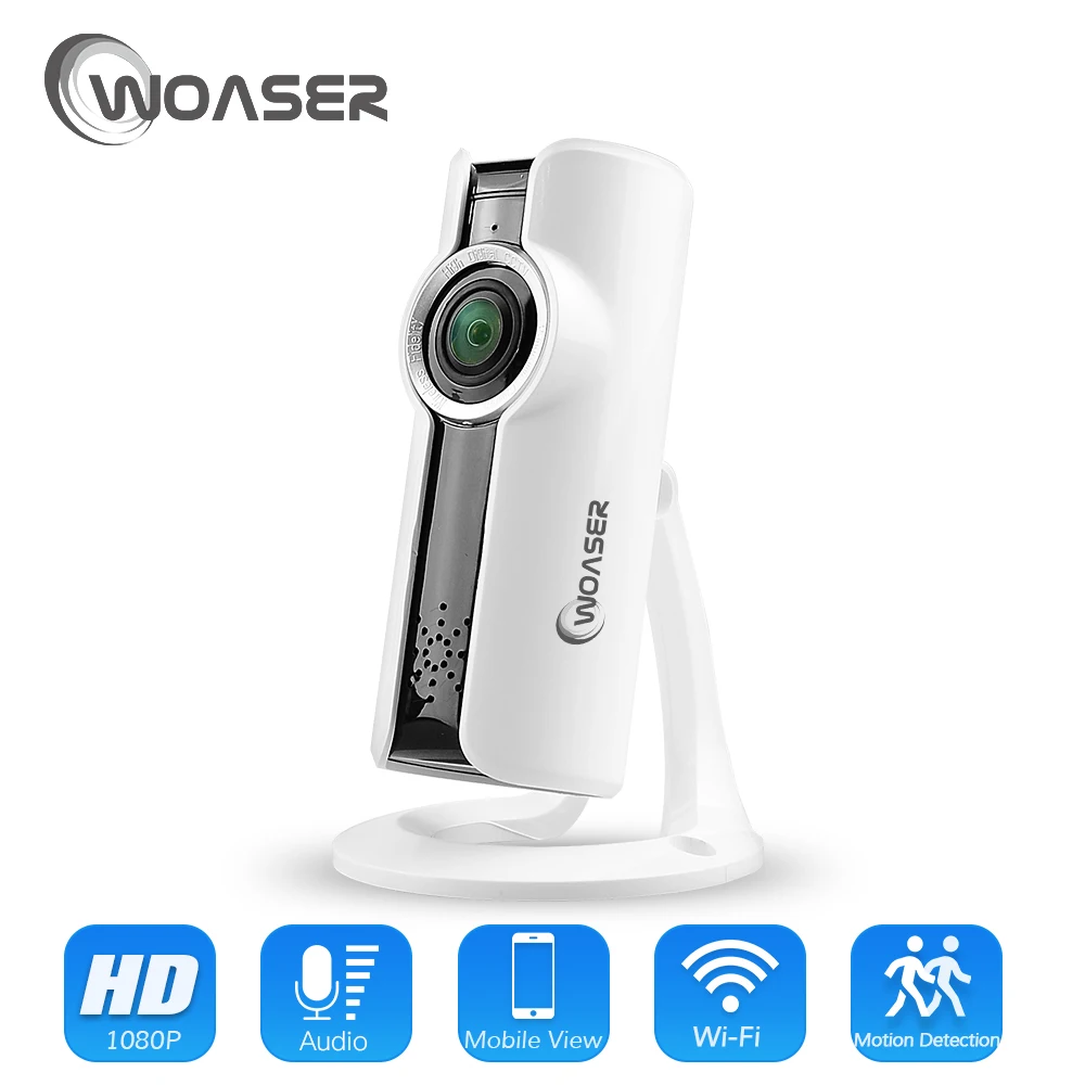 

WOASER 1080P 180 HD FishEye IP camera degree Full View Mini CCTV Camera IR 2.0MP Network Home Security WiFi Camera Panoramic
